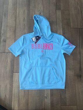 Baseball Lifestyle Short Sleeve Hoodie *NWT*